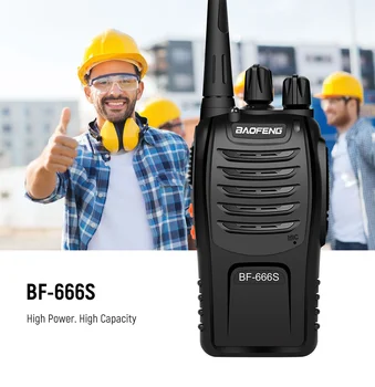 Baofeng BF-666S Walkie Talkie Prenosné Rádio 16CH UHF 400-470MHz 2800mAh batérie BF666S 5W Comunicador Vysielač Vysielač