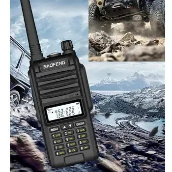 Baofeng BF-UVF10 Walkie Talkie VHF UHF 10W Nepremokavé Walkie Talki Dual Band Ručné obojsmerné Rádiové 520MHz 128 Rádio Kanálov