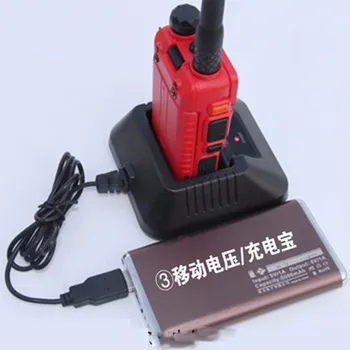 Baofeng UV5R USB Nabíjačka Batérií Pre Prenosné obojsmerné Rádiové Walkie Talkie Baofeng Uv-5r Uv-5re 5RB Uv-5ra Príslušenstvo