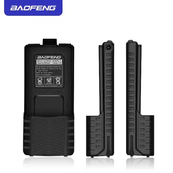 Baofeng UV5R Walkie Talkie Batérie Predĺžiť 7.4 V 3800mAh Li-Ion batéria BL-5 Batéria Pre Baofeng UV-5R UV-5RE Čierna