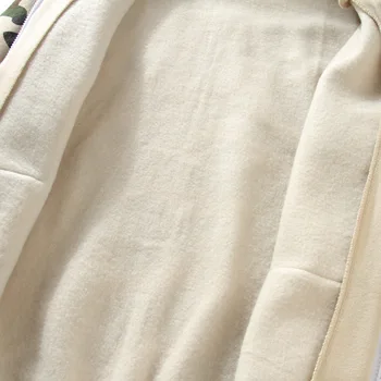 Bape Hoodies Mužov Zimná Kamufláž Kartáčovaný Bežné Kabát S Kapucňou Japonský Streetwear Harajuku Mikina Bunda Oblečenie