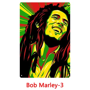 Bar Dekor Bob Marley Kovov Cín prihlásiť Vintage Domov Bar, Pub Garáž Shop Dekor Kov Značky Stenu Bob Marley Kovové umenie Plagátu Doska