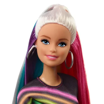 Barbie Fashionistas Bábika Rainbow Iskru Vlasy s Príslušenstvom a Oblečenie, Hračky pre Dievča Brinquedos Módne Boneca Módne Bábiky