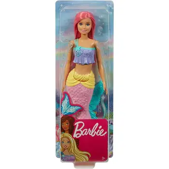 Barbie morská panna, ružové vlasy top Modrá, pôvodný Barbies, bábika Barbie, Morská panna Bábiku, pôvodný Barbie, hračky pre dievčatá, hračky