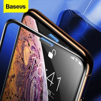 Baseus 0,3 mm protiprachová Screen Protector Pre iPhone Xs Max Xr X S R Soft Edge Ochranné Kalené Sklo Fólia Pre iPhone Xsmax Xs