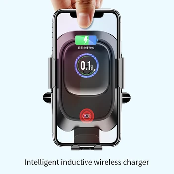 Baseus Auto Držiaka Telefónu Qi Bezdrôtová Nabíjačka do Auta pre iPhone Samsung Inteligentné Infračervený Senzor Plnenie Air Vent Telefón Stojan