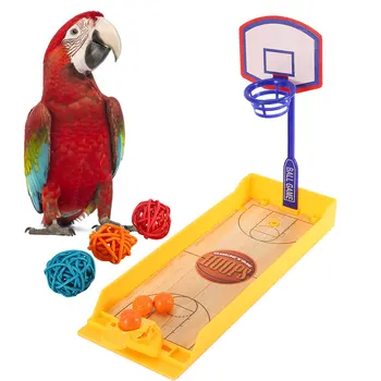 Basketbal Hračka Nastaviť Farebné Pet Vták Papagáj Papagáj Basketbal Výkon Odbornej Prípravy Hračka Svetlé A Rôzne Farby