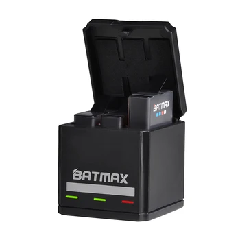 Batmax Pre GoPro 5 6 7 akku Batérie+USB Triple nabíjačku pole s Typom C port pre GoPro7 Gopro 6 5 Gopro 8 Akciu, Fotoaparát