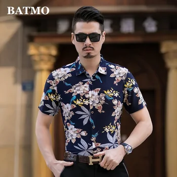 Batmo 2019 nový príchod leta vytlačené ležérne pánske tričko,Kvetinové módne tričko mužov ,plus-veľkosť M-7XL C237