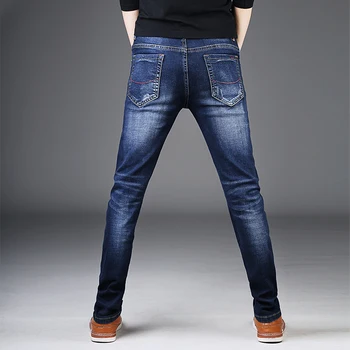 Batmo 2019 nový príchod vysokej kvality bežné tenké elastické čierne džínsy mužov ,mužov ceruzkou nohavice ,úzke džínsy mužov 1018