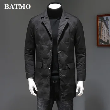 BATMO 2019 nový príchod zimy vysoká kvalita 80% biele kačacie nadol bundy mužov,zákopy srsti mužov H03