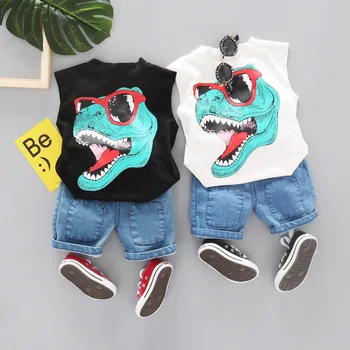 Batoľa Chlapci Oblečenie Sady Letných Cartoon Deti Oblečenie Dinosaurov Športové Vyhovovali Deti, Oblečenie Pre Baby Chlapci Oblečenie 0 1 2 3 4 Rok