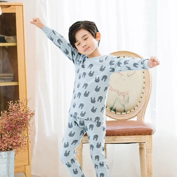 Bavlna Deti Pajama Sady Dlhý Rukáv Jeseň Zima Deti, Oblečenie Pre Voľný Čas Oblečenie Baby Sleepwear Pre Chlapcov, Dievčatá Oblečenie Dieťa Pijama