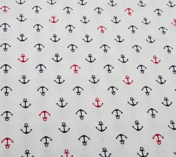 Bavlnená Tkanina Meter DIY Navy Kotvy Textílie Textil Šitie Patchwork Textílie Pre Patchwork Detské Oblečenie posteľná bielizeň 50X160CM