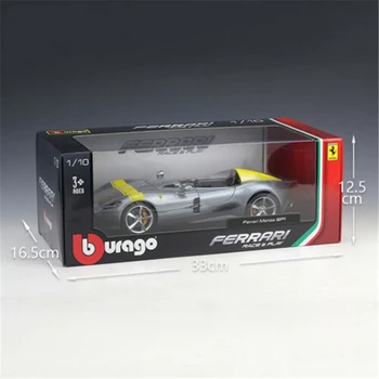 Bburago 1:18 Rozsahu Ferrari Koncept Monza SP1 Zliatiny Luxusné Vozidlo Diecast Vytiahnuť Späť Autá Model Hračka Kolekcie Xmas Gift