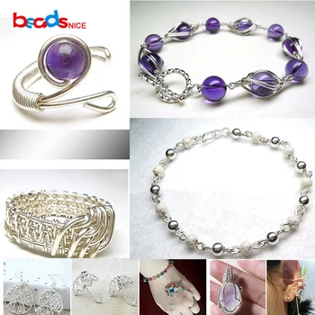 Beadsnice ID26883 diy šperky zo strieborného drôtu 22ga kolo pevné 925 sterling silver lištovanie drôt