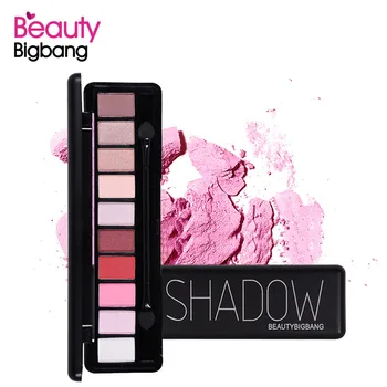 BeautyBigBang 10 Farieb Eyeshadow Palety Prirodzené Ženy, Make-Up Očarujúce Kozmetické Štetcom Leskom Matné Očné Tiene Prášok