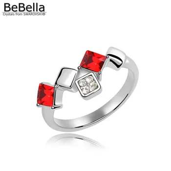BeBella crystal krúžok svadobných šperkov s Rakúskym kryštály od Swarovski farba veľkosť voliteľné pre dievčatá Vianočný darček