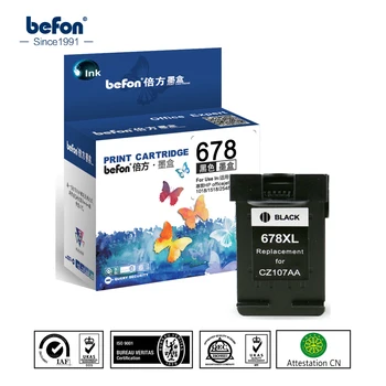 Befon 678 XL Kompatibilný Čierny Atrament Výmenu Kaziet pre HP 678 pre Deskjet 2515 3515 1018 1518 2548 3548 4518 2648 Tlačiareň