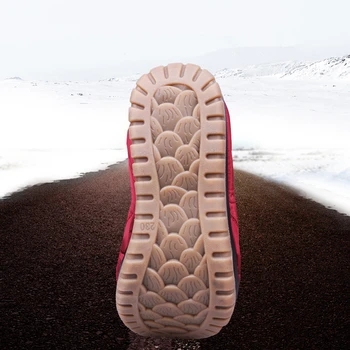 BEYARNEWomen topánky 2019new nepremokavé čižmy non-slip vyšívané matka topánky plus veľkosť bytu ženy zimné bootse1055