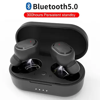Bezdrôtová Bluetooth Slúchadlá 5.0 HIFI Slúchadlá Nepremokavé potlačenie Šumu Slúchadlá S Mikrofónom Handsfree Pre iPhone Android
