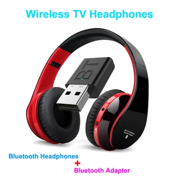 Bezdrôtová Bluetooth Slúchadlá Súprava TV Slúchadlá Nabíjateľná HBeadsets S televízorom Audio Vysielač Pre Súkromné Sledovanie