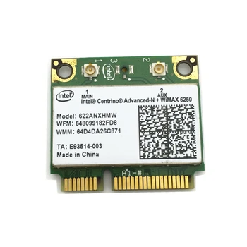 Bezdrôtová karta Pre Centrino Advanced-N + WiMAX Intel 6250 Bezdrôtové karty MINI PCI-E Dual Band Karty 622ANXHMW 802.11 a/b/g/n 300 mb / s