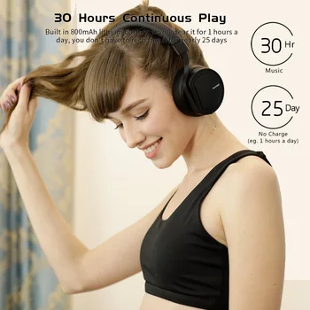 Bezdrôtové Slúchadlá 30 Hodín Hracieho času Bluetooth slúchadlá Over-Ear Hlboké Basy Headset S HD Mikrofón Pre Iphone Samsung Xiao