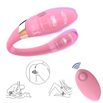 Bezdrôtové Vibrátor Dospelých, Hračky Pre Páry USB Nabíjateľné Vibrátor G-Spot U Typu Silikónové Clitori Análny Stimulátor sexuálnu Hračku Pre Ženy