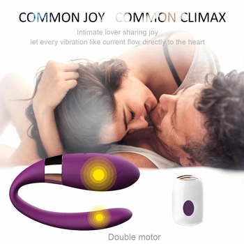 Bezdrôtové Vibrátor Dospelých Produkt Pre Páry USB Nabíjateľné Vibrátor G-Spot U Silikónové Stimulátor Vibrátory sexuálnu Hračku Pre Ženy