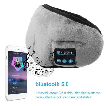 Bezdrôtový bluetooth 5.0 Slúchadlá Spanie Očná Maska prehrávač Hudby / Šport hlavový most Cestovné Slúchadlá Reproduktory, Vstavané Reproduktory, Mikrofón