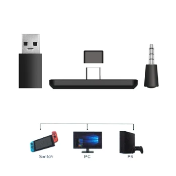 Bezdrôtový Bluetooth Audio Prijímač, vysielač Adaptér USB-C s Mikrofónom Pre Prepnutie / PS4 PC S15 20 Dropshipping