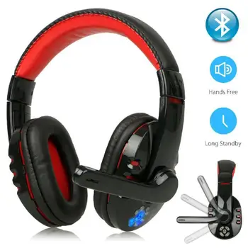 Bezdrôtový Bluetooth, Hi-Fi Ovládač Herné Headset S Mikrofónom LED Ovládanie Hlasitosti Priestorový zvuk-Slúchadlá Pre Xbox Jednom PC, Notebook
