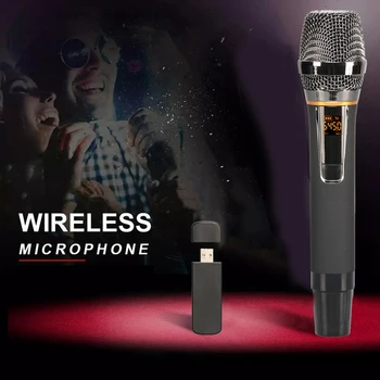 Bezdrôtový Mikrofón USB Profesionálne Ručné Spievať Nahrávanie Prenosné Dynamický Mikrofón pre Schôdze Reči