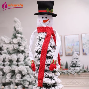 BEZÚHONNOSŤ 2019 Veselé Vianočné Ozdoby na Vianočný Darček Santa Claus Snehuliak Strom Hračka dekorácie Doll Zavesiť Dekorácie pre domov