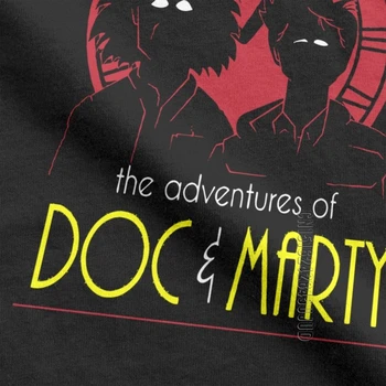 Bežné Dobrodružstvo Doc Marty Späť Do Budúcnosti T-Shirt Mužov Bavlna Tričko Stroj Času, Cestovanie 80s Tee Tričko