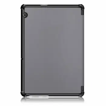 Bežné PU Kožené puzdro Stojan, Kryt na Huawei Media Pad T5 10 Tablet Skladacie Folio Prípadoch