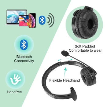 BH-M10B Bezdrôtová Hluku-Poradenské Headset, zapojený do 2 Bluetooth zariadení Nad Hlavou W/Mic Pre Trucker PS3 Ovládače