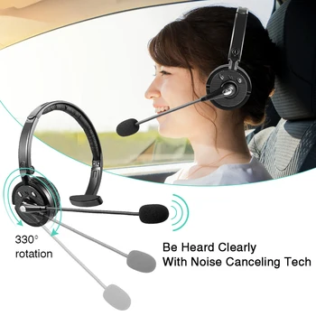 BH-M10B Bezdrôtová Hluku-Poradenské Headset, zapojený do 2 Bluetooth zariadení Nad Hlavou W/Mic Pre Trucker PS3 Ovládače