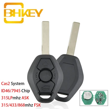 BHKEY Cas2 Systém Auto Diaľkové Tlačidlo pre BMW 3/5 Radu X3 X5 Z3 Z4 Z8 Smart Auto príveskom 315/433/868Mhz OPÝTAJTE/FSK pre Kľúč BMW
