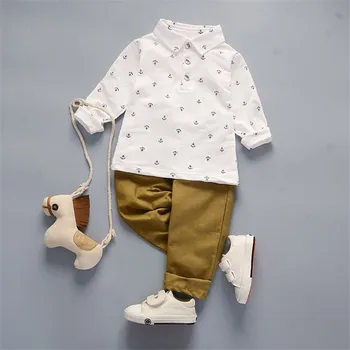 BibiCola jar jeseň chlapčeka vianočné oblečenie sady produktov deti oblečenie nastaviť vysoko kvalitnej bavlny s dlhým rukávom t-košele nohavice