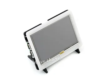 Bicolor Prípade pre Raspberry Pi 5inch LCD kombinuje 5inch HDMI LCD a Raspberry Pi do All-in-one zariadenie