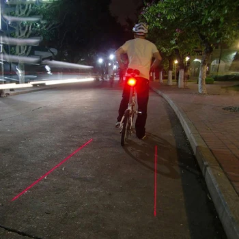 Bicykel bicykli jazda na Bicykli LED svetlo, Laserové paralelné gypsophila line reflektor, baterky lightset S balením bez batérie