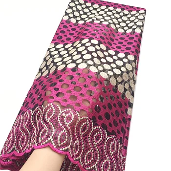Biela Afriky Čipky Textílie 2019 Vysoko Kvalitnej Čipky Francúzsky Oka Textílie Ružová Korálkové Kamene Nigérijský Švajčiarskej Čipky Látky Na Šaty