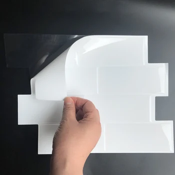 Biela tehla Metro Dlaždice Olúpeme a držať Samolepiace Stenu odtlačkový Nálepky DIY Kuchyňu, Kúpeľňu Domova 3D Vinyl