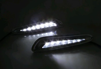 Biela+Žltá LED Denných prevádzkových Svetlo Na Mazda 3 Axela Auto Hmlové Svietidlo DRL 2010 2011 2012 2013