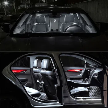 Biele Auto Príslušenstvo Canbus bez Chýb Interiérové LED Svetlo Pre 2004-2018 Mazda 3 Sedaan alebo Hatchback Svetla na Čítanie Súprava