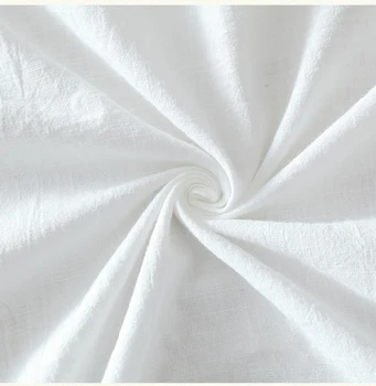 Biele Dlhé Tričko Ženy Office Blúzka Plus veľkosť Bavlnená posteľná Bielizeň Vintage Výšivky Krátky rukáv Dámske Letné Topy Bežné 4XL 5XL
