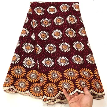 Biely Švajčiarsky Čipky Textílie Afriky Bavlna Voile Čipky Nigérijský Swiss Voile Čipky s kamene Vo Švajčiarsku na spoločenské šaty TY-D01