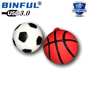BINFUL Rýchle USB 3.0 na Futbal, basketbal, usb flash disk Cartoon 16 GB 32 GB, 64 G 128G 256 GB pero disk usb memory stick u diskov Dary